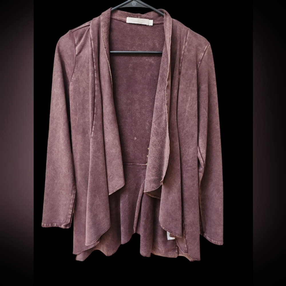 Womens front opened, brown blazer